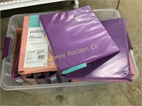 TOTE OF  BINDERS