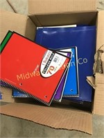 BOX OF APPROX 40 NEW NOTEBOOKS