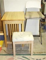 Small Work Table, Foot Stool