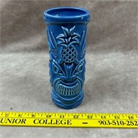 Tommy Bahama Tiki Mug Blue Rum Ceramic Vase