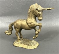 Vintage Brass Unicorn Figurine