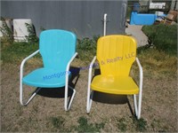 METAL LAWN CHAIRS