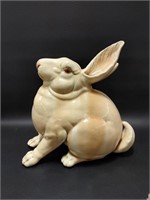 Ceramic Fat Rabbit Statue