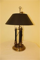 Blue 3 post lamp