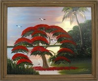 AL BLACK FLORIDA HIGHWAYMEN ROYAL POINCIANA TREE