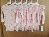 6 Cat and Jack Baby 12 M Onsies All New with Tags