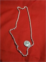 .925 Rope Necklace, 22" long