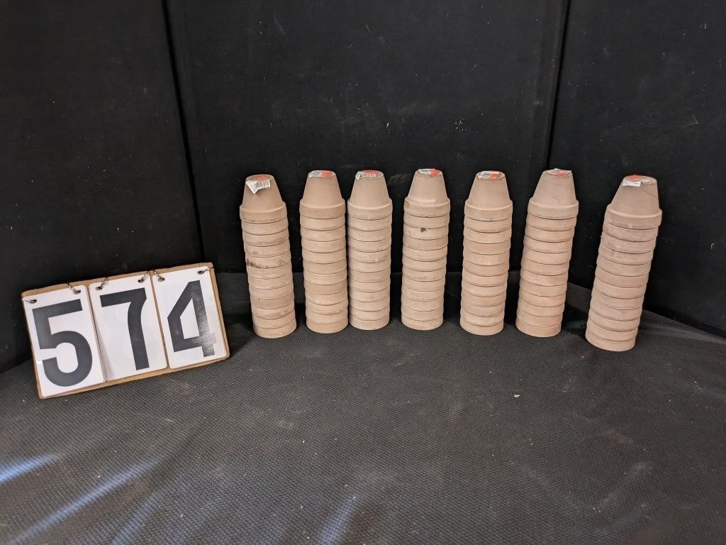 Approx. 84 Small Pottery Pots