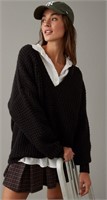 Aerie Sz S Oversized Black Sweater