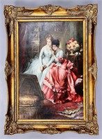 Framed Reproduction Painting by C.H. Pitor