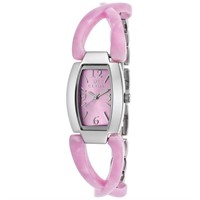 Clyda Women's Pink & Silver-Tone Steel WATCH