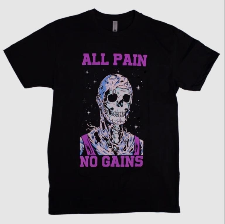 NEW Next Level Apparels All Pain. No Gains-XXL