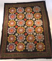 EMBROIDERED SILK SUZANI TAPESTRY