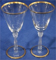 2 Fostoria Simplicity Water Goblets 7.5"