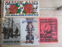 4 Grateful Dead Items Postcards Sticker Ad