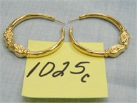 14kt, 7.6gr., Yellow Gold Pierced Earring - No