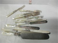 MOTHER OF PEARL HANDLED CUTLERY