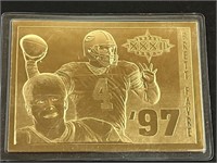 1997 Gold Foil Brett Favre Super Bowl Champs