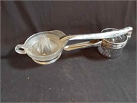 Glass juicer and a Nevco Potato Ricer/Masher