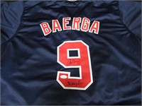 INDIANS CARLOS BAERGA SIGNED JERSEY JSA COA