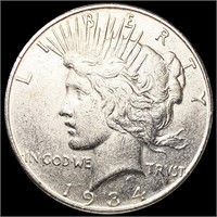 1934-D Silver Peace Dollar CLOSELY UNCIRCULATED