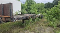 45' semi drop deck flatbed trailer has title