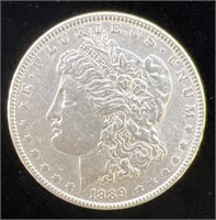 (Q) 1889 U.S. Morgan Silver Dollar