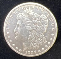 (Q) 1887-O U.S. Morgan Silver Dollar
