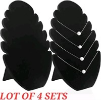 LOT OF 4 SETS - Aipaide 2PCS Black Velvet Hanging