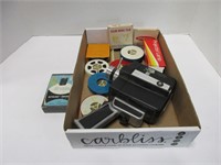 Vintage Movie Camera & Reels