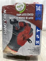 Hand Crew Foam Latex Coated Gloves L