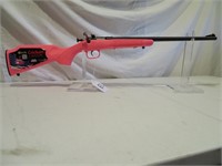 CRICKETT PINK BOLT ACTION .22 W/BAG, SCOPE