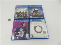 4 jeux pour Playstation 4 dont Destiny