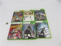 6 jeux pour Xbox 360 dont Rage