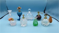 8 Vintage Perfume Bottles