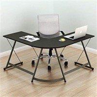 Shw L-shaped Home Office Corner Adjustable Desk