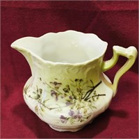 Vintage Painted Ceramic Creamer (3 1/4" Tall)