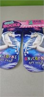 2 Pair Ladies 6-10 Unicorn Socks