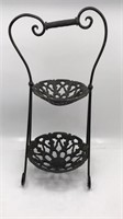 Wrought Iron Fruit Or Plant Stand Heavy Duty