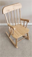 Unfinished Wood Childs Rocking Chair Rocker