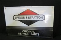 BRIGGS & STRATTON SERVICE PARTS METAL ADV. SIGN