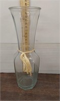 Vintage glass vase. 9in tall