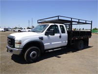 2008 Ford F550 Extra Cab Flatbed Truck