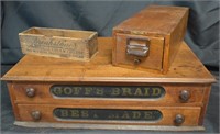 Grouping of Vintage Wood Boxes