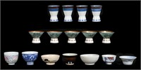 24 Japanese Porcelain Sake Cups