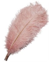 HAPPY FEATHER 16-18 inch Pink Ostrich Feathers Cra