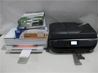 Two HP Printer/Copiers W/Assorted Paper See Info