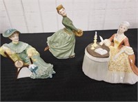 3 lg 1960s 70s ROYAL DOULTON figurines 6" - 8"