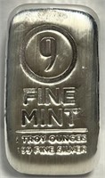 S - 5 TROY OZS .999 FINE SILVER BAR (D28)