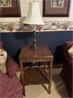 End table & table lamp